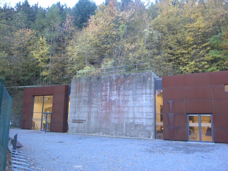 Eingang  Dokumentationssttte Bunker Ahrweiler
