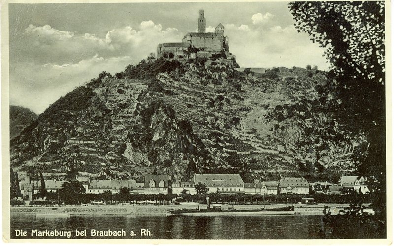 Die Marksburg bei Braubach a. Rhein