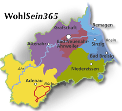 Karte der Gesundheits-Region