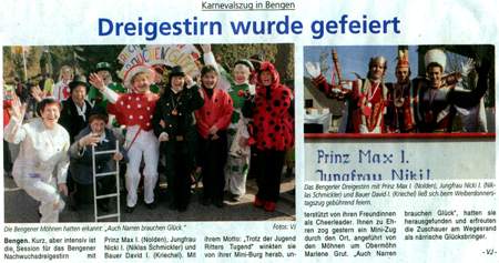 "Bengener Karneval 2011 Mhneverein"